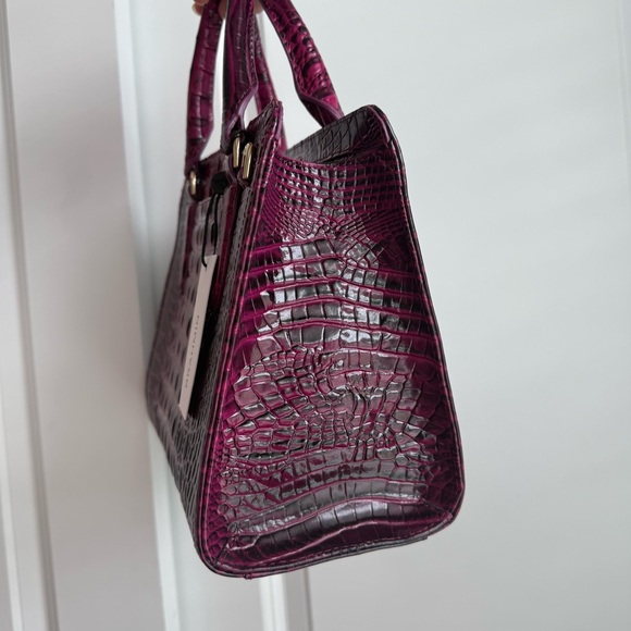 Brahmin Cami Satchel Sugar Plum Melbourne Leather - Picture 4 of 8